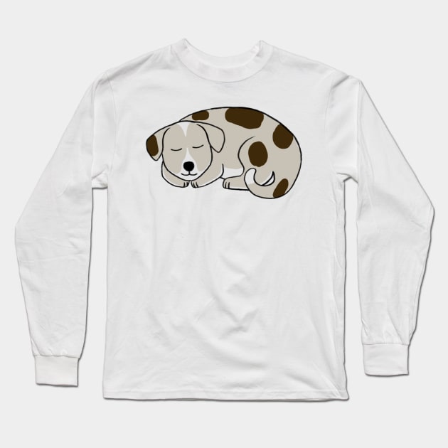 Sleeping Puppy Long Sleeve T-Shirt by wanungara